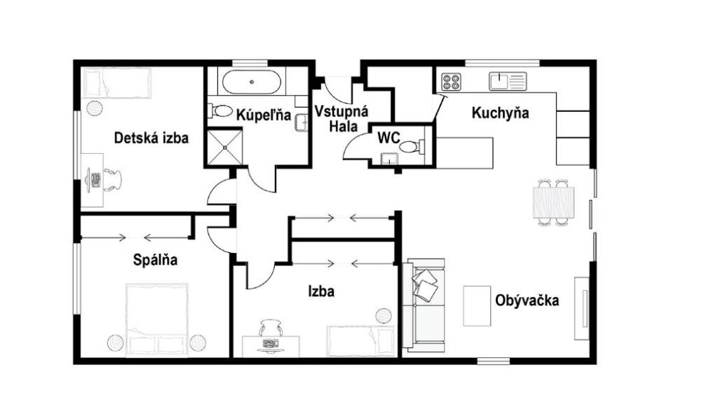 4 izbový rodinný dom - pozemok 675m² Dolné Dubové, Trnava