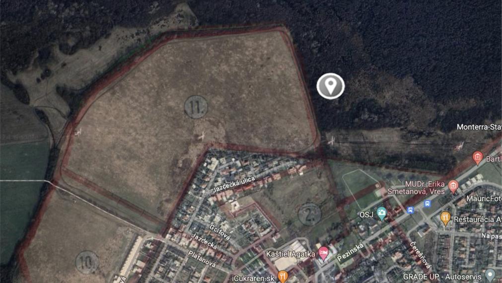 Investícia - Pozemok 1079m² Čierna Voda - Chorvátsky Grob