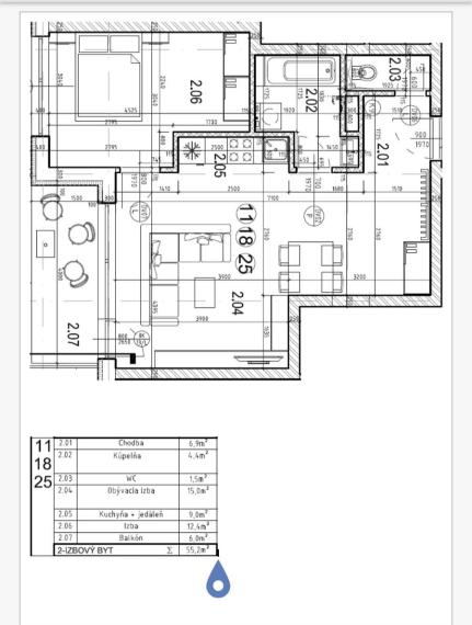PRENÁJOM: 2- izbový byt, 55,2 m2 s garážovým parkovacím miestom, Slovenský Grob