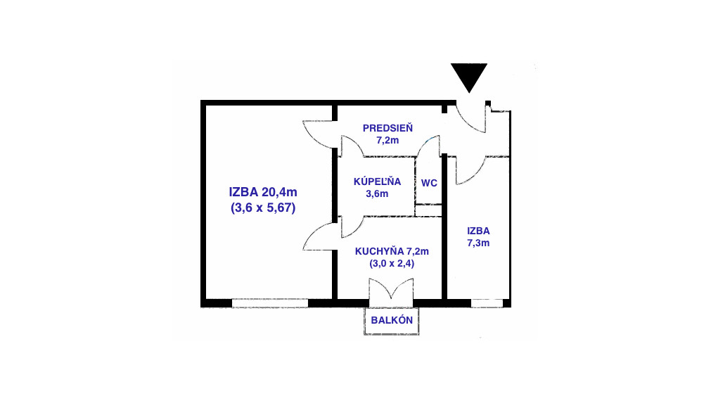 REZERVOVANÉ 2 izb. byt 51m² pôvodný stav - Bratislava