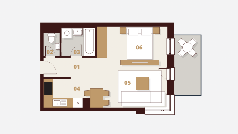 Novostavba Rínok Rača, nový byt 46,41m² s parkovaním