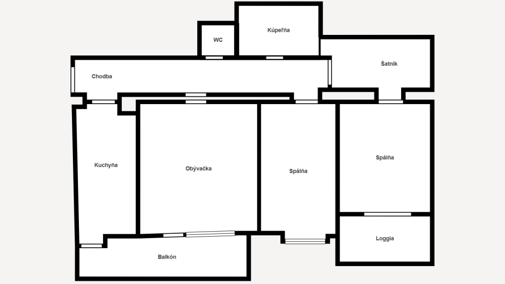 Ticho, kľud a centrum - 3 izb. byt Robotnícka, Bratislava