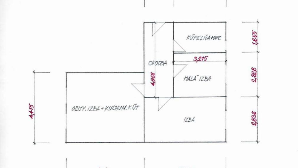 3 izb. byt 71m², murovaný dom - Dopravná, Bratislava - Rača