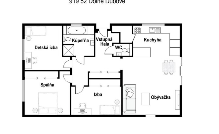 4 izbový rodinný dom - pozemok 675m² Dolné Dubové, Trnava - fotografia 24