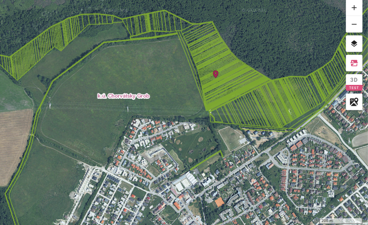 Investícia - Pozemok 1079m² Čierna Voda - Chorvátsky Grob - fotografia 3
